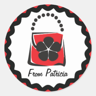 Etiqueta del regalo del monedero