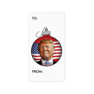 Etiqueta del regalo del navidad del triunfo