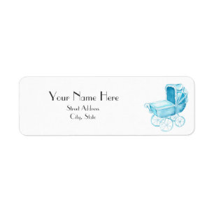 Etiqueta del remite de Baby Shower