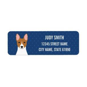 Etiqueta del remite de Basenji