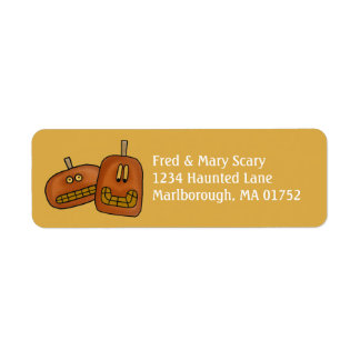 Etiqueta del remite de Halloween del dúo de la