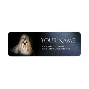 Etiqueta del remite de Shih Tzu
