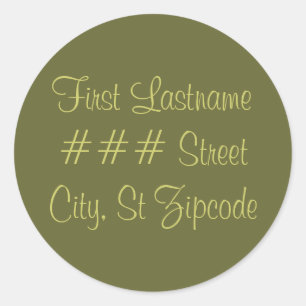 etiqueta del remite - personalice