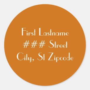 etiqueta del remite - personalice el Info