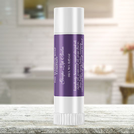 Etiqueta del tubo de balón labial de estilo vintag