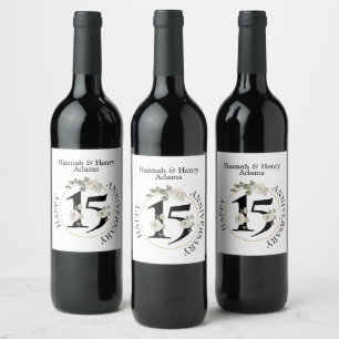 Etiqueta del vino ANIVERSARIO de 15 años