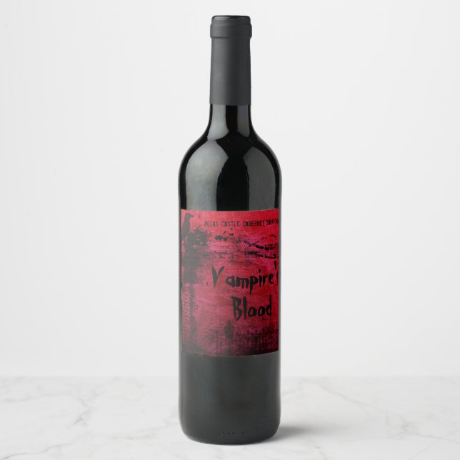 Etiqueta del vino de Halloween (Anverso)
