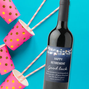 ETIQUETA DEL VINO DE RETIRO FELIZ