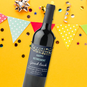 ETIQUETA DEL VINO DE RETIRO FELIZ