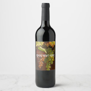 Etiqueta del vino de uva