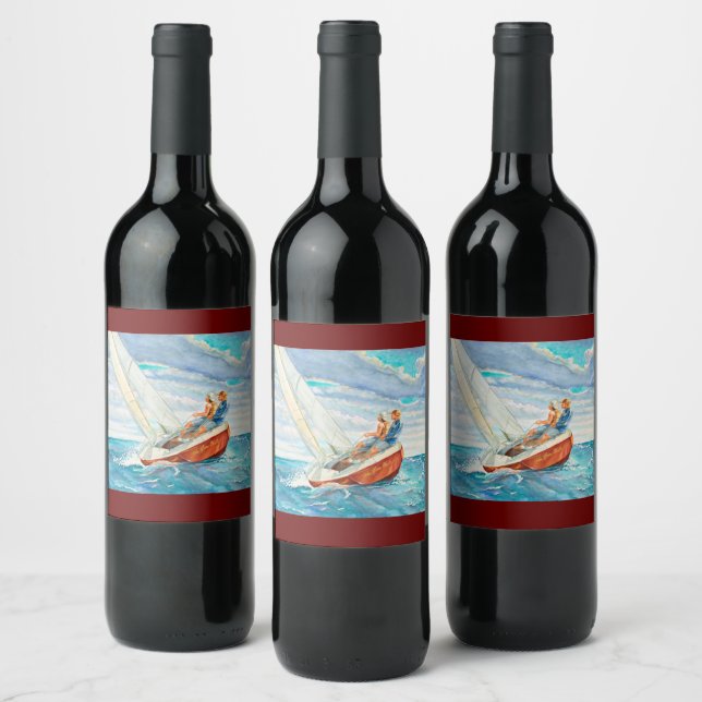 Etiqueta del vino de vela (Botellas)