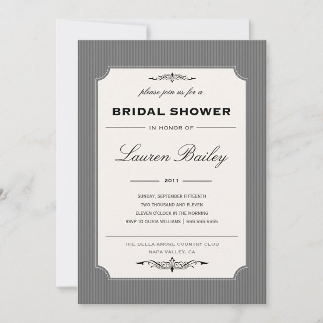 ETIQUETA DEL VINO| INVITACIÓN DE DUCHA BRIDAL (Anverso)