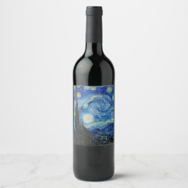 ETIQUETA DEL VINO : VAN GOGH : NOCHE DE STARRRY