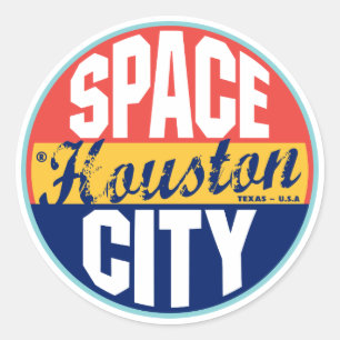 Etiqueta del vintage de Houston
