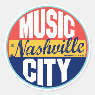 Etiqueta del vintage de Nashville