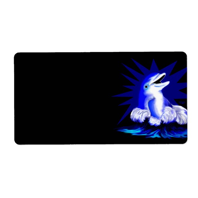 Etiqueta Delfín sonriente (Frente)