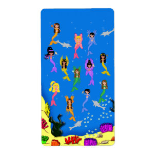 Etiqueta delfines de Mermaids