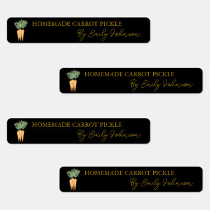 Etiqueta delgada de la garrapata casera