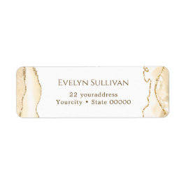 etiqueta delicada de la dirección de retorno de ag