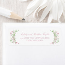 Delicado pasado floral francés boda