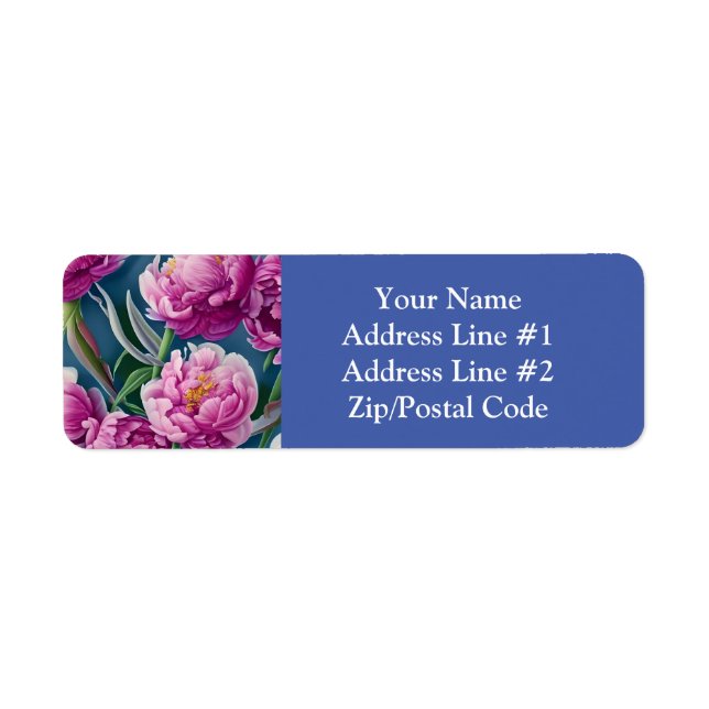 Etiqueta Deliciosas Peonies Country Garden (Frente)