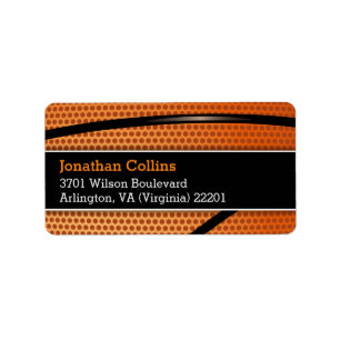 Etiqueta Deporte personalizado del baloncesto el  