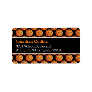 Etiqueta Deporte personalizado del baloncesto el  