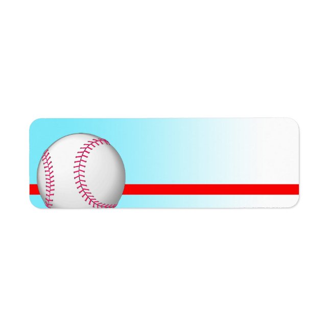 Etiqueta deportiva de béisbol (Frente)