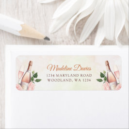 Etiqueta Desayuno Brunch y Champán para la Novia