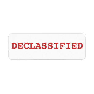 Etiqueta desclasificado