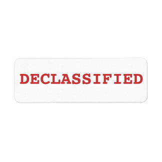 Etiqueta desclasificado