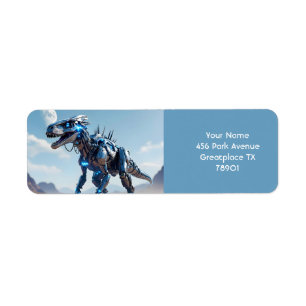 Etiqueta Desierto de dinosaurios de Cyborg