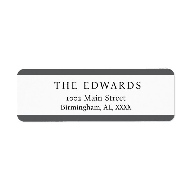 Etiqueta Design Your Own Return Stickers (Frente)
