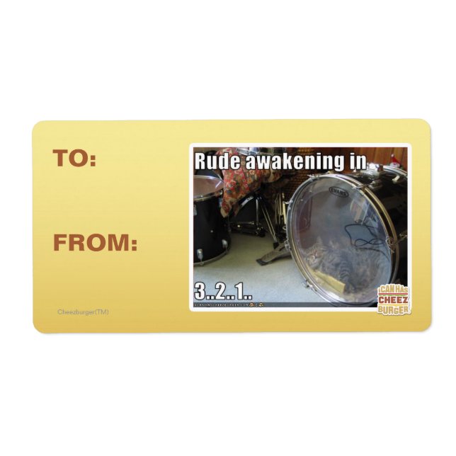 Etiqueta Despertar desagradable (Frente)