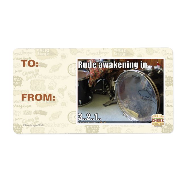 Etiqueta Despertar desagradable (Frente)