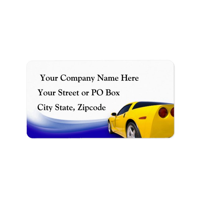 Etiqueta Detailer de coches (Frente)