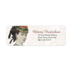 Etiqueta Detalle de las placas de moda victorianas - Hermos