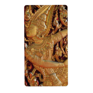 Etiqueta Detalle del templo budista tailandés