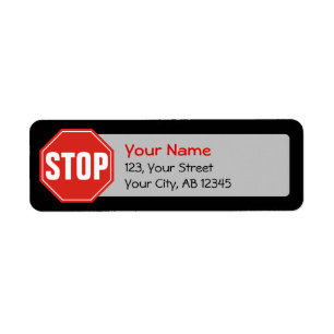 ETIQUETA DETENER RÓTULO