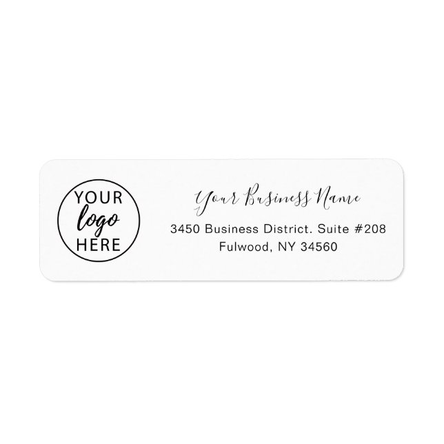 Etiqueta Devoluciones Comerciales Personalizadas Minimalist (Frente)