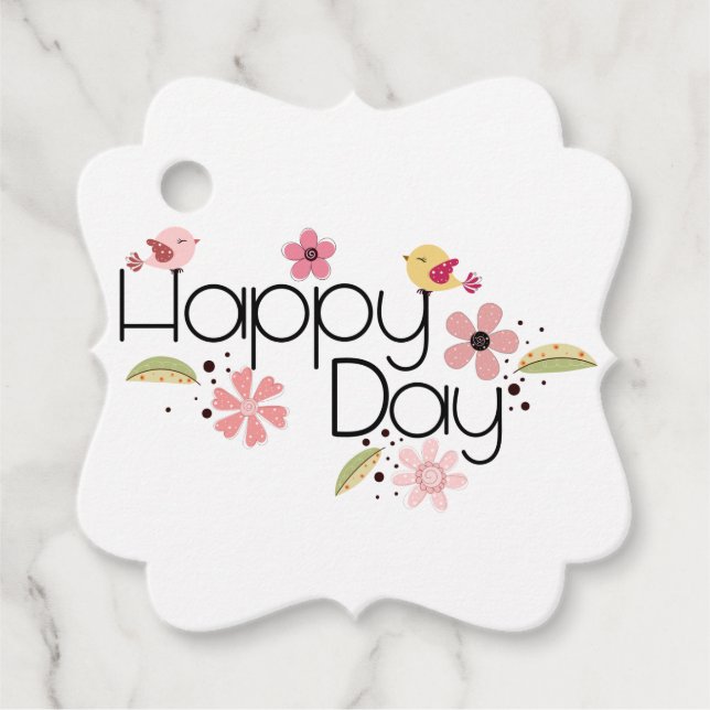 Etiqueta "Día de la Madre" Feliz día con amor (Anverso)