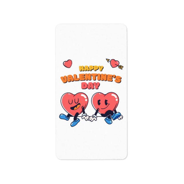 Etiqueta Día de San Valentín (Frente)