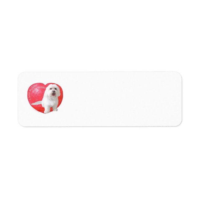 Etiqueta Día de San Valentín de Havanés (Frente)