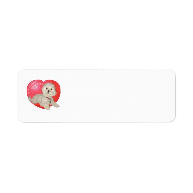 Etiqueta Día de San Valentín maltés (Frente)