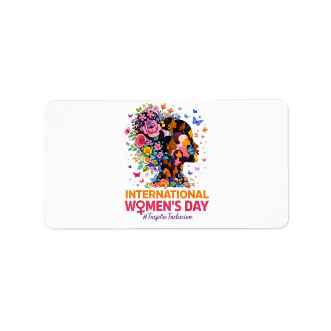 Etiqueta Día Internacional de la Mujer (Frente)