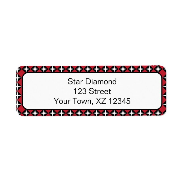 Etiqueta Diamantes de estrellas (Frente)