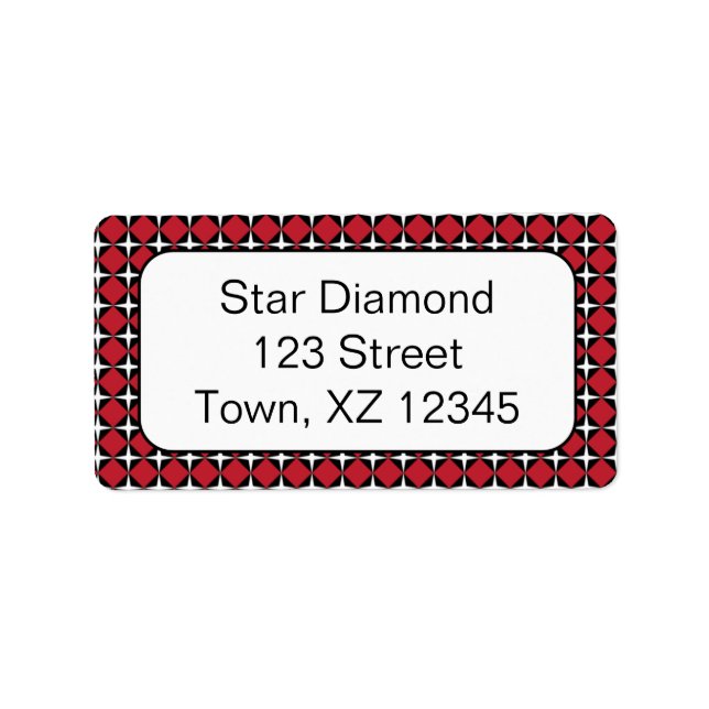 Etiqueta Diamantes de estrellas (Frente)