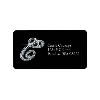 Etiqueta "Diamond Bling" de guión C