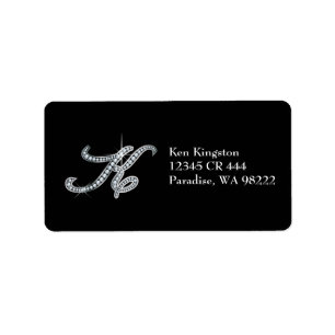 Etiqueta "Diamond Bling" de script K
