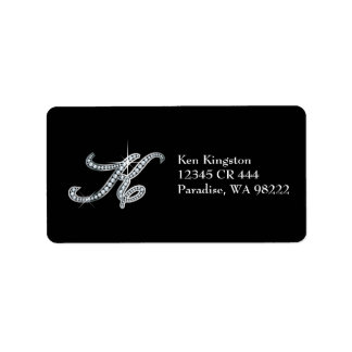 Etiqueta "Diamond Bling" de script K